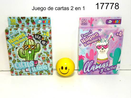 Imagen de NAIPES Y MEMORIA CACTUS Y LLAMAS 1.26